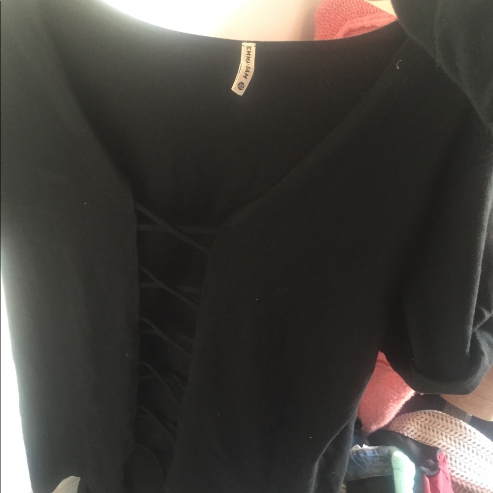 LF Emma and Sam Criss Cross Open Front Top